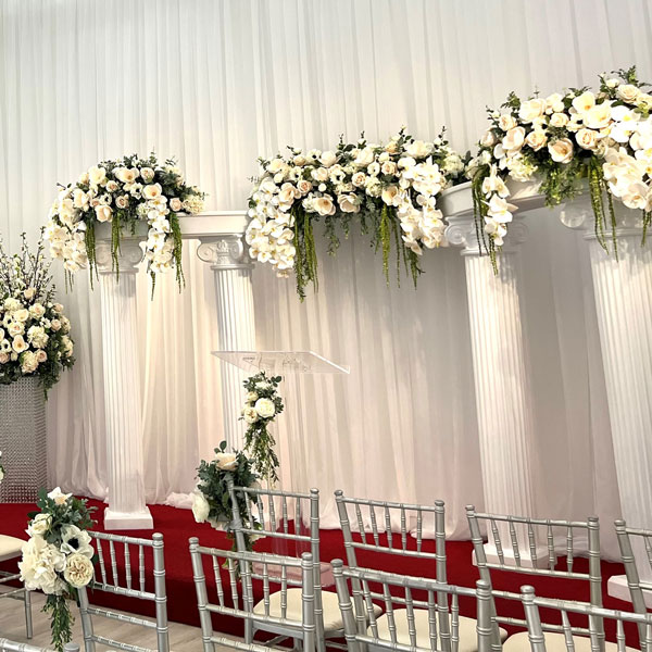 view of altar inside of ceremony room
